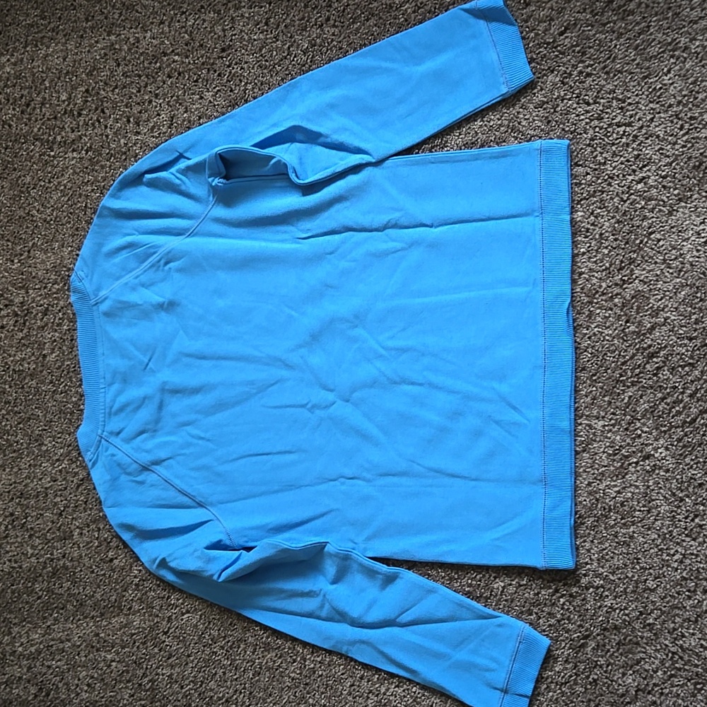 NEW Talbots Blue Terry Sweatshirt S - Picture 4 of 4